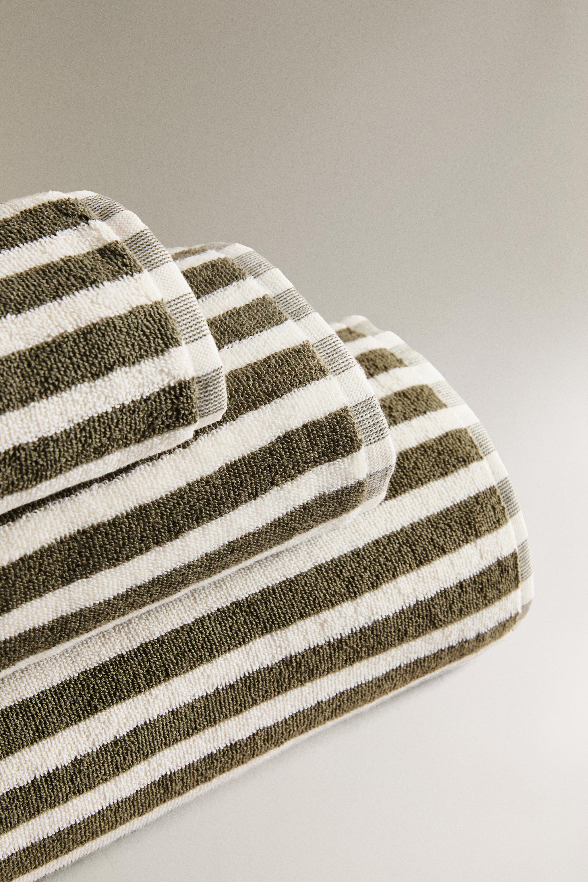 SERVIETTE DE BAIN RAYURES COULEUR