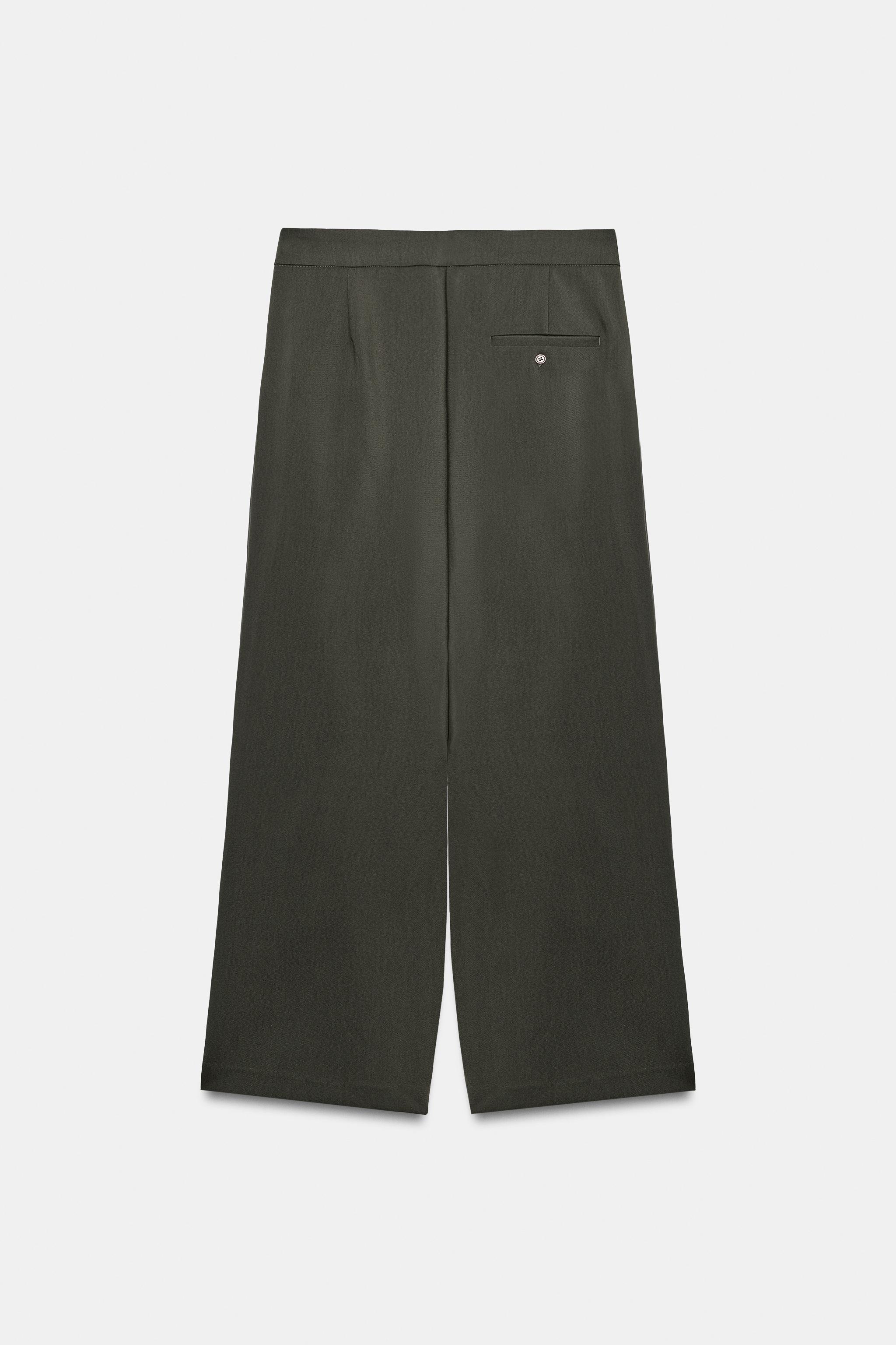 green emerald velvet dress Pants Dress By Zara In Green, Size:L