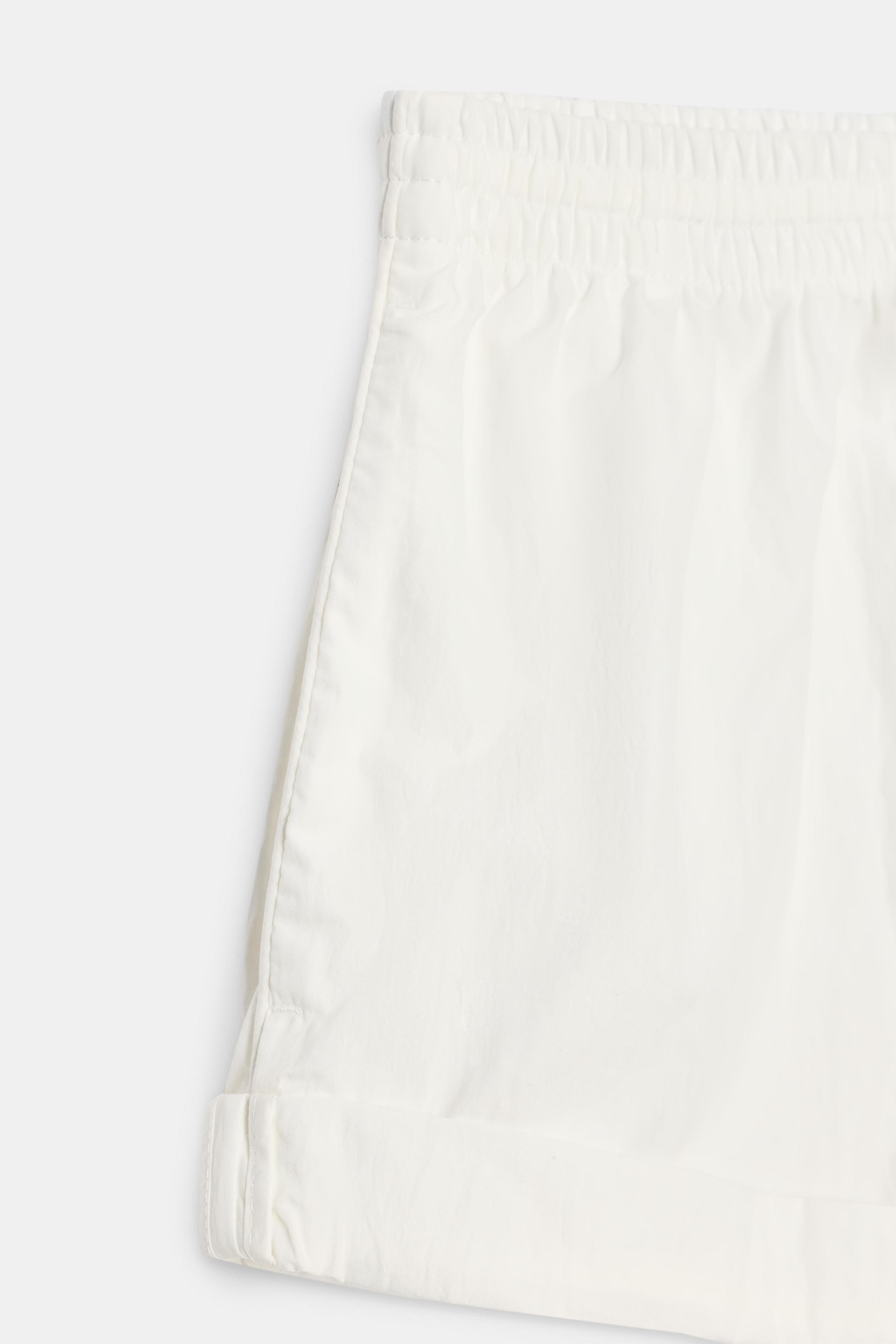 NYLON SHORTS WITH CUFFED HEM
