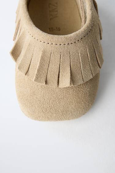 CHAUSSURES CUIR - Marron sable de Zara - Image 3