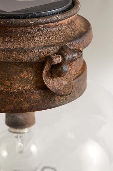 IRON SOLAR LANTERN - Brown by Zara - Image 4