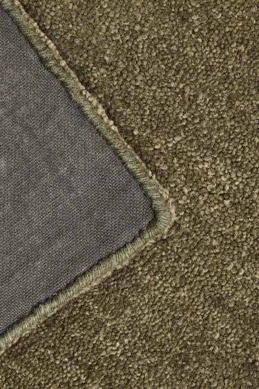 WOOL RUG - Green by Zara