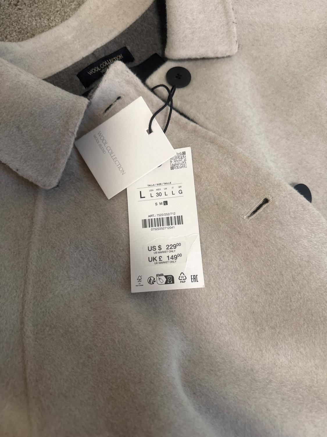 ZW COLLECTION LIMITED EDITION LONG WOOL BLEND COAT - Image 2