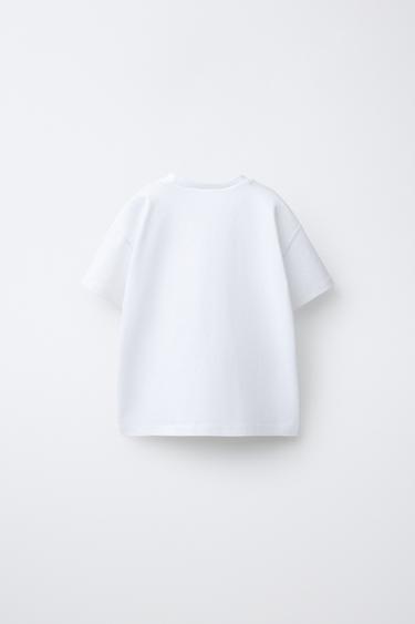 T-SHIRT POCHE BRODERIES - Blanc de Zara - Image 1