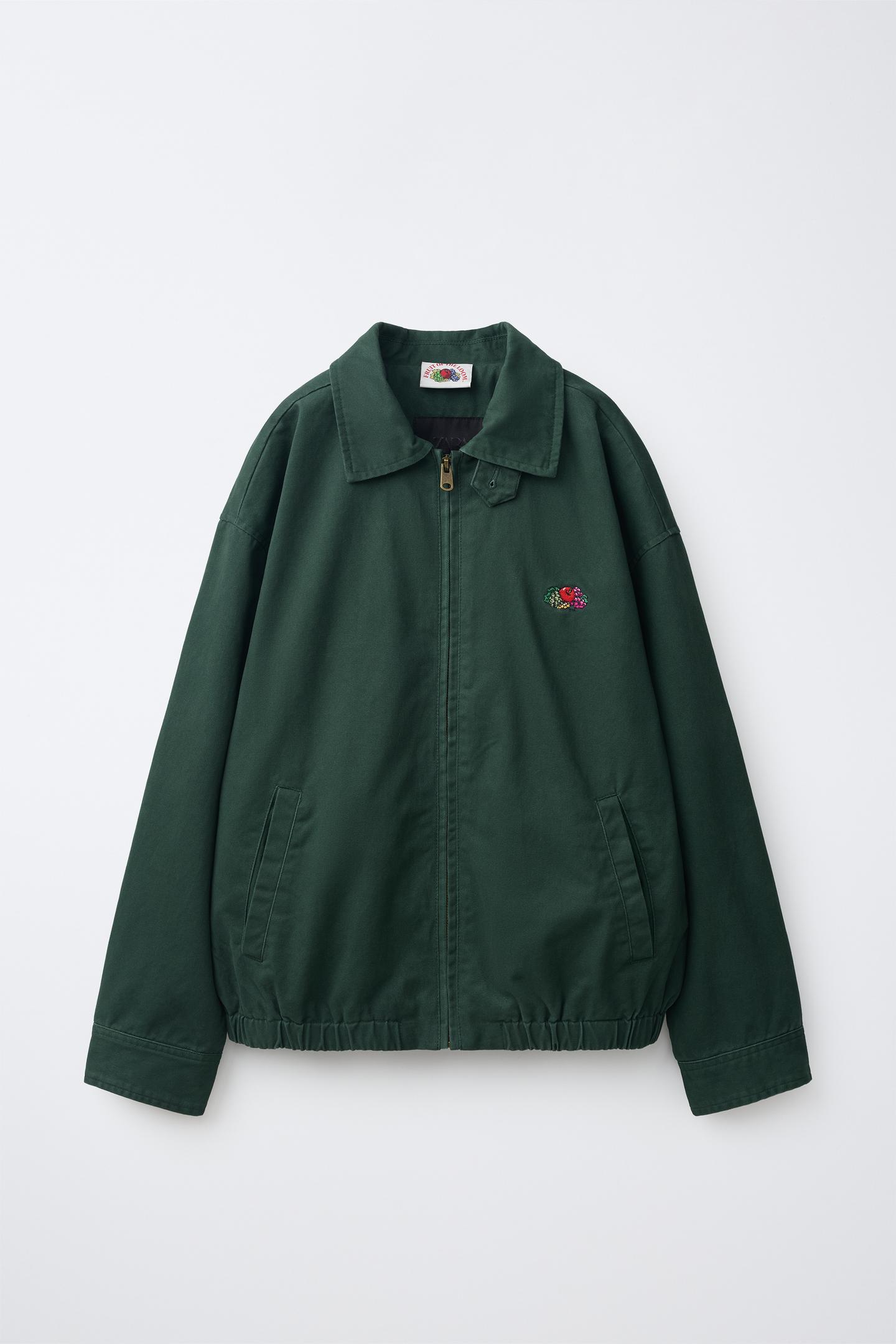 Детская куртка Zara Fruit OF the Loom™ Embroidered, цвет: Зелёный — фото 1