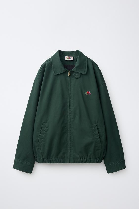 КУРТКА З ВИШИВКОЮ FRUIT OF THE LOOM™ - Зелений Zara - Зображення 0