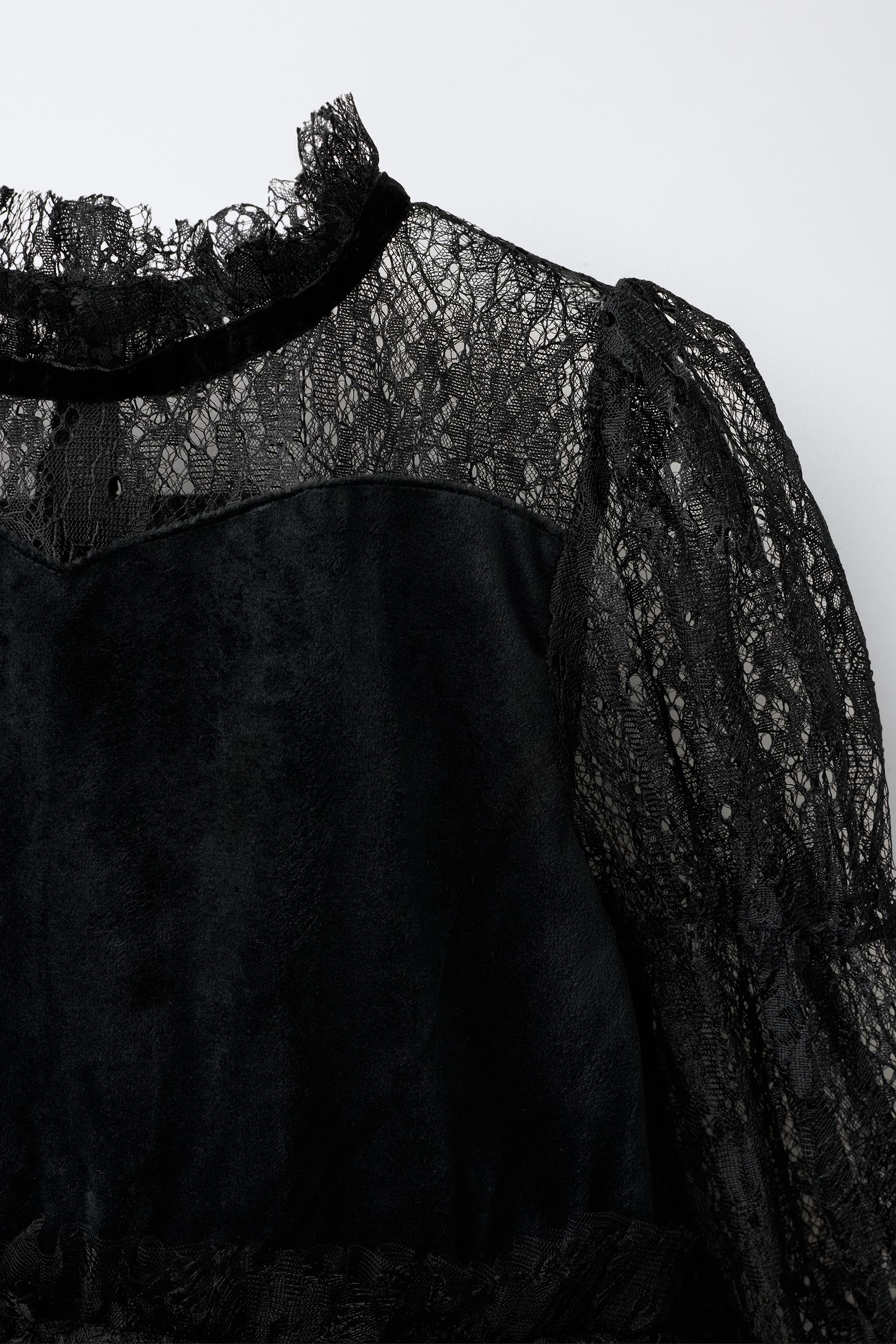 LACE TULLE WITCH COSTUME DRESS