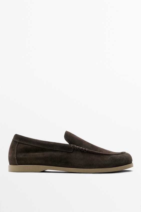 Soft split leather loafers from Zara - $200
