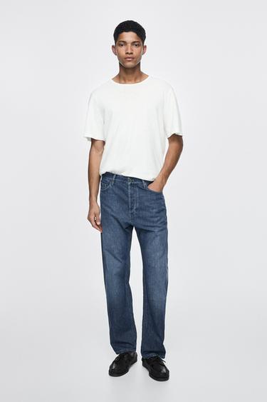 Zara Lightweight straight-leg jeans - Indigo