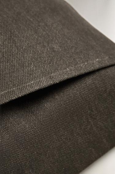 PLAIN CUSHION COVER - Khaki by Zara - Image 4