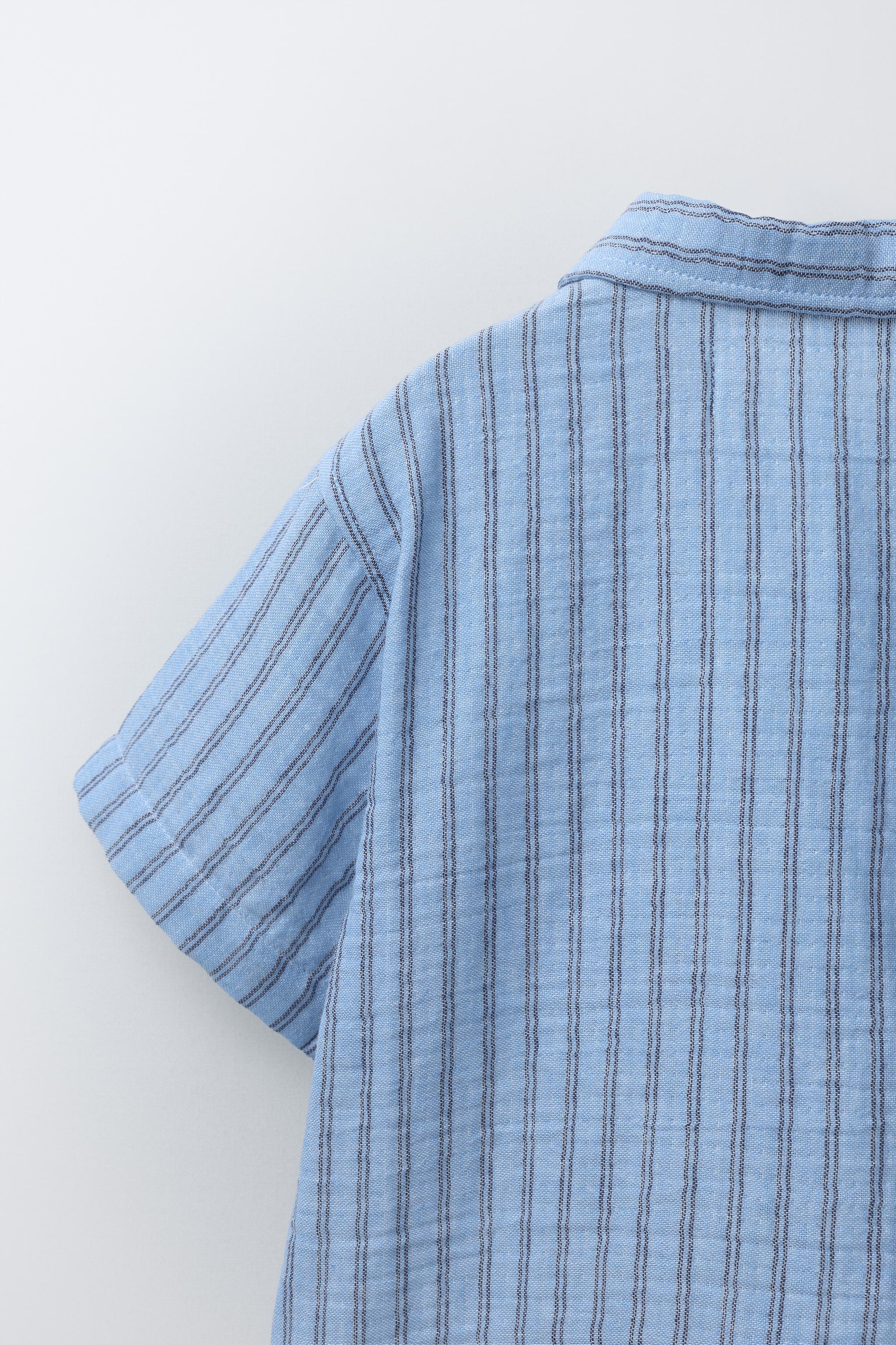 STRIPED TEXTURED SHIRT