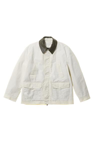 COMBINED WASHED JACKET - Oyster-white by Zara