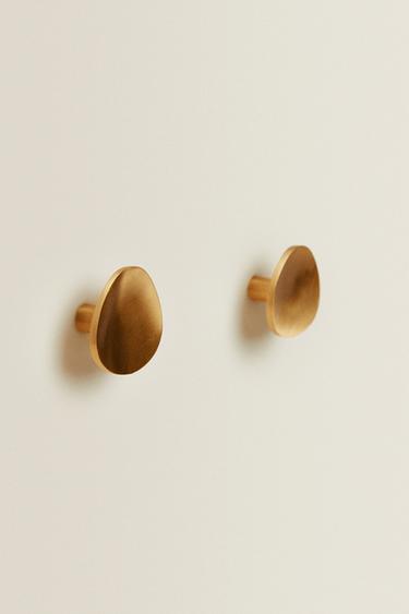 PACK OF BRASS DOOR KNOBS (PACK OF 2) - Golden by Zara - Image 1