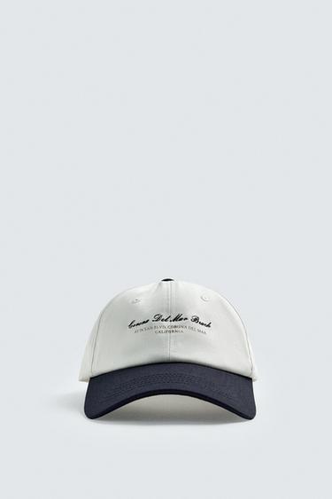 CASQUETTE BRODERIE COMBINÉE - Écru de Zara - Image 1