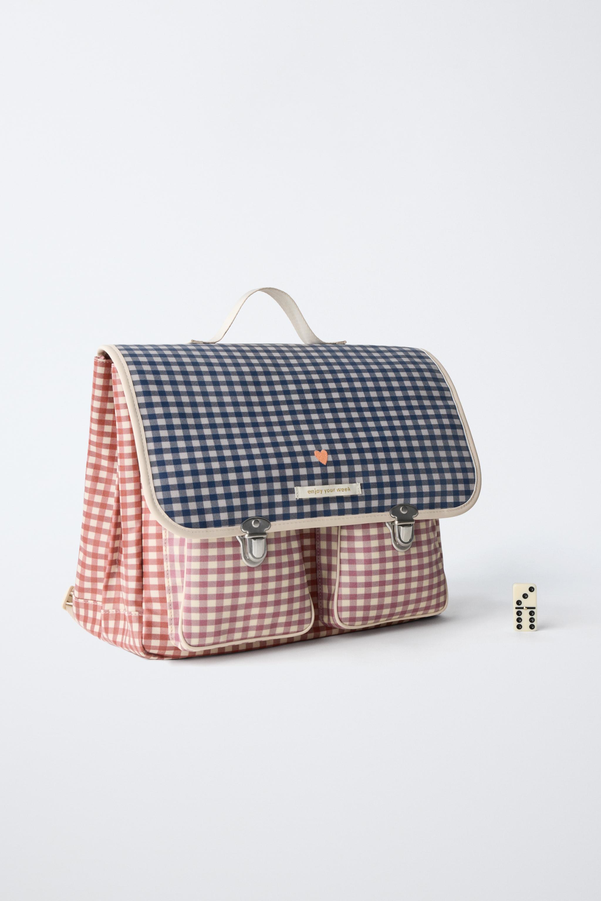 Рюкзак Zara GINGHAM SATCHEL — фото 5