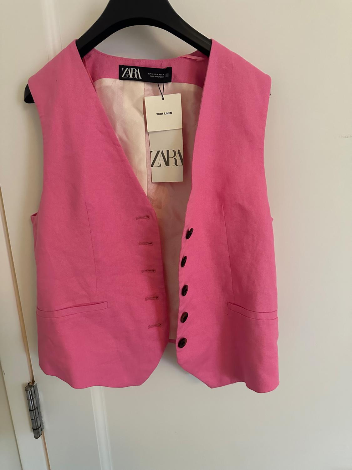 TAILORED LINEN BLEND WAISTCOAT