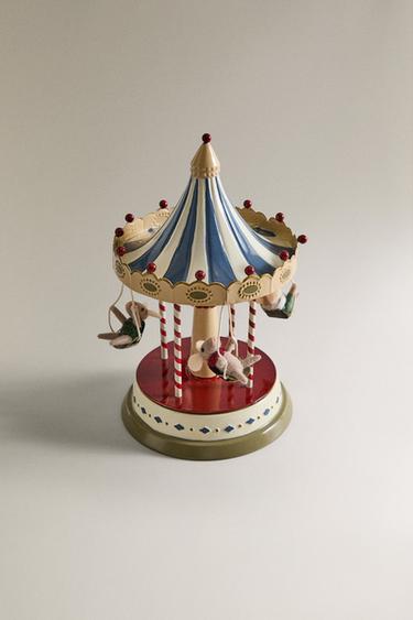 MUSICAL CAROUSEL CHRISTMAS DECORATION - Multicoloured by Zara - Image 1