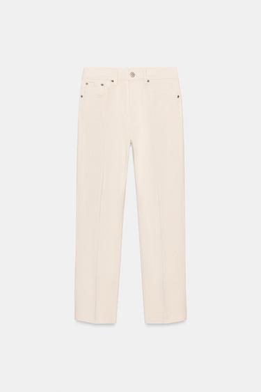 JEANS ZW COLLECTION TIRO MEDIO - Crudo de Zara