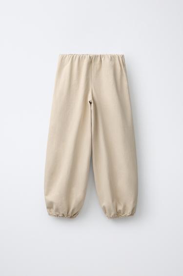 PANTALÓN BAGGY - Beige de Zara