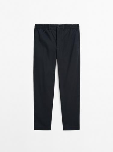 Pantalon de jogging 100 % coton - Bleu marine de Zara