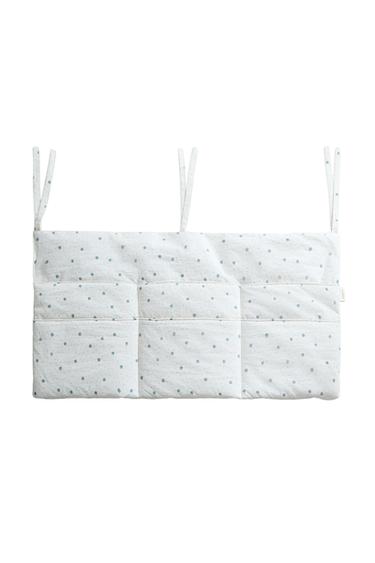 LEAF COTTON COT ORGANISER - Ecru by Zara
