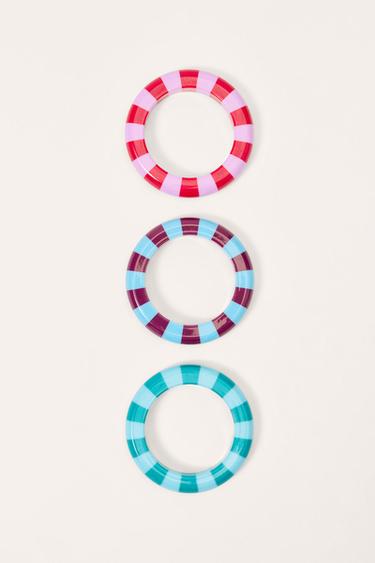 LIMITED EDITION PACK OF 3 RESIN BRACELETS - Multicoloured by Zara - Image 5