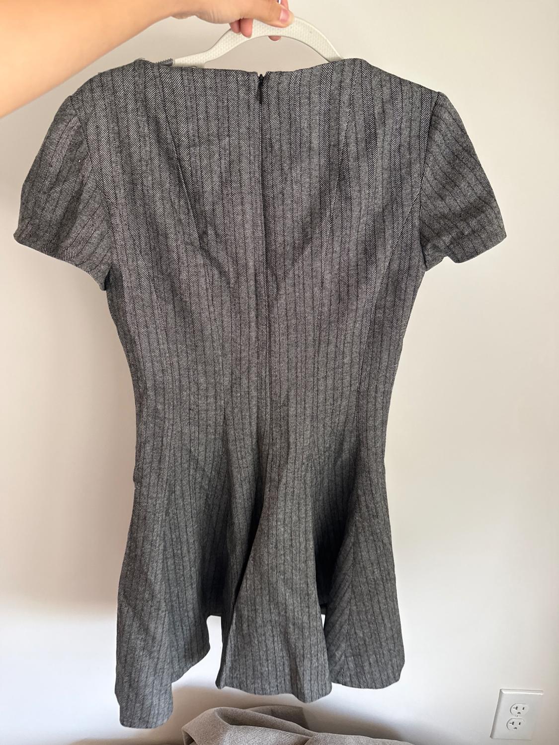 HERRINGBONE GODETS DRESS ZW COLLECTION - Image 2