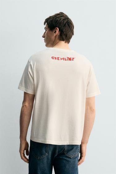 Zara GREMLINS™ & © X DYLAN´S T-SHIRT CLUB X ZARA ILLUSTRATION T-SHIRT - Oyster-white