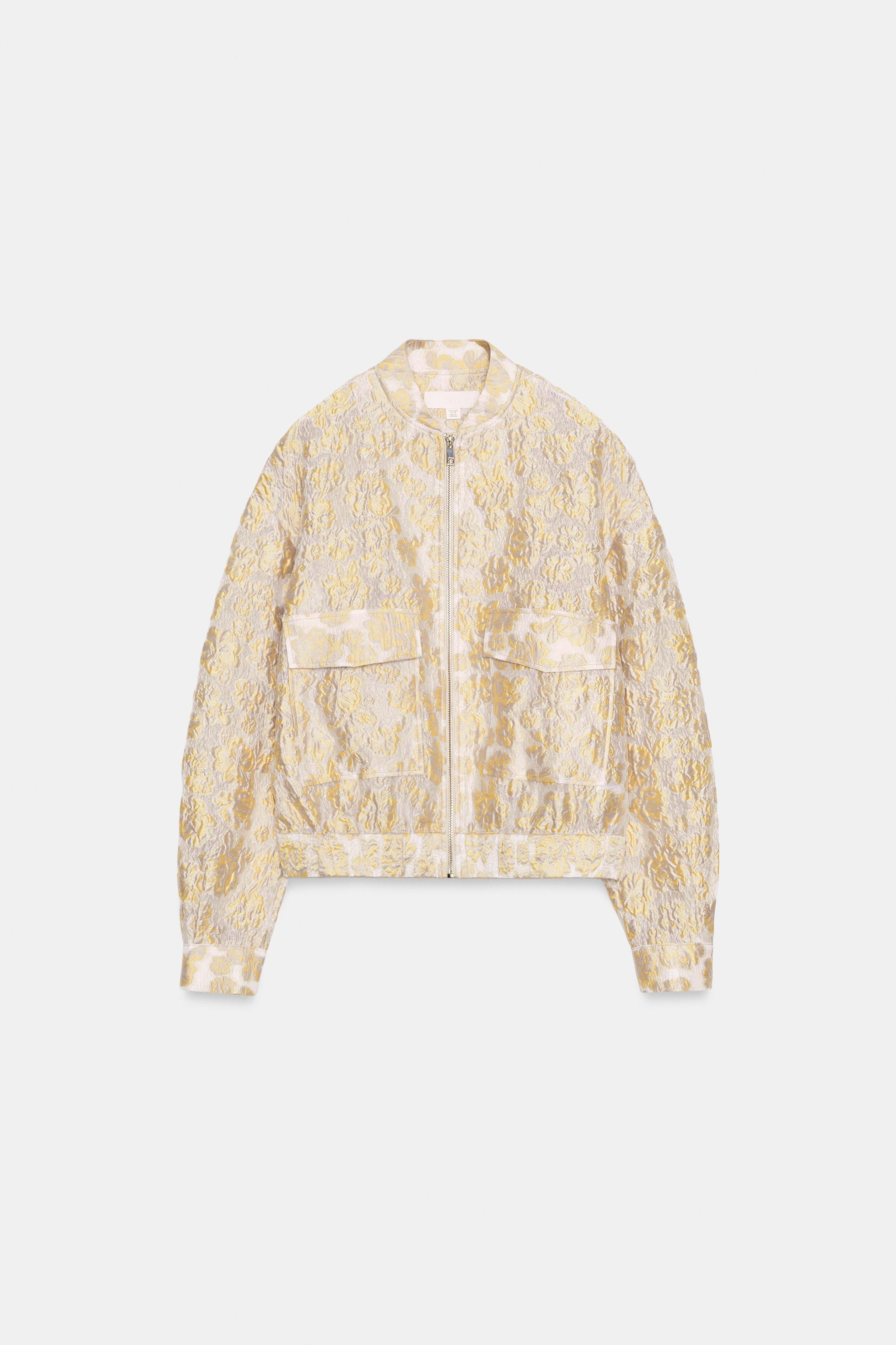 ジャガードボンバージャケット ライトイエロー ジャカードボンバージャケット - ライトイエロー | ZARA Japan / 日本