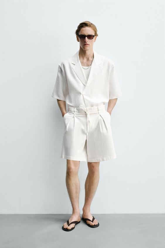 RELAXED FIT PLEATED SHORTS from Zara - $69.90