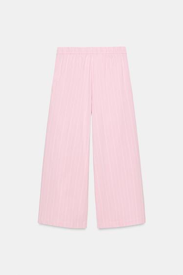 STRIPED CULOTTES - Pink / White by Zara - Image 8