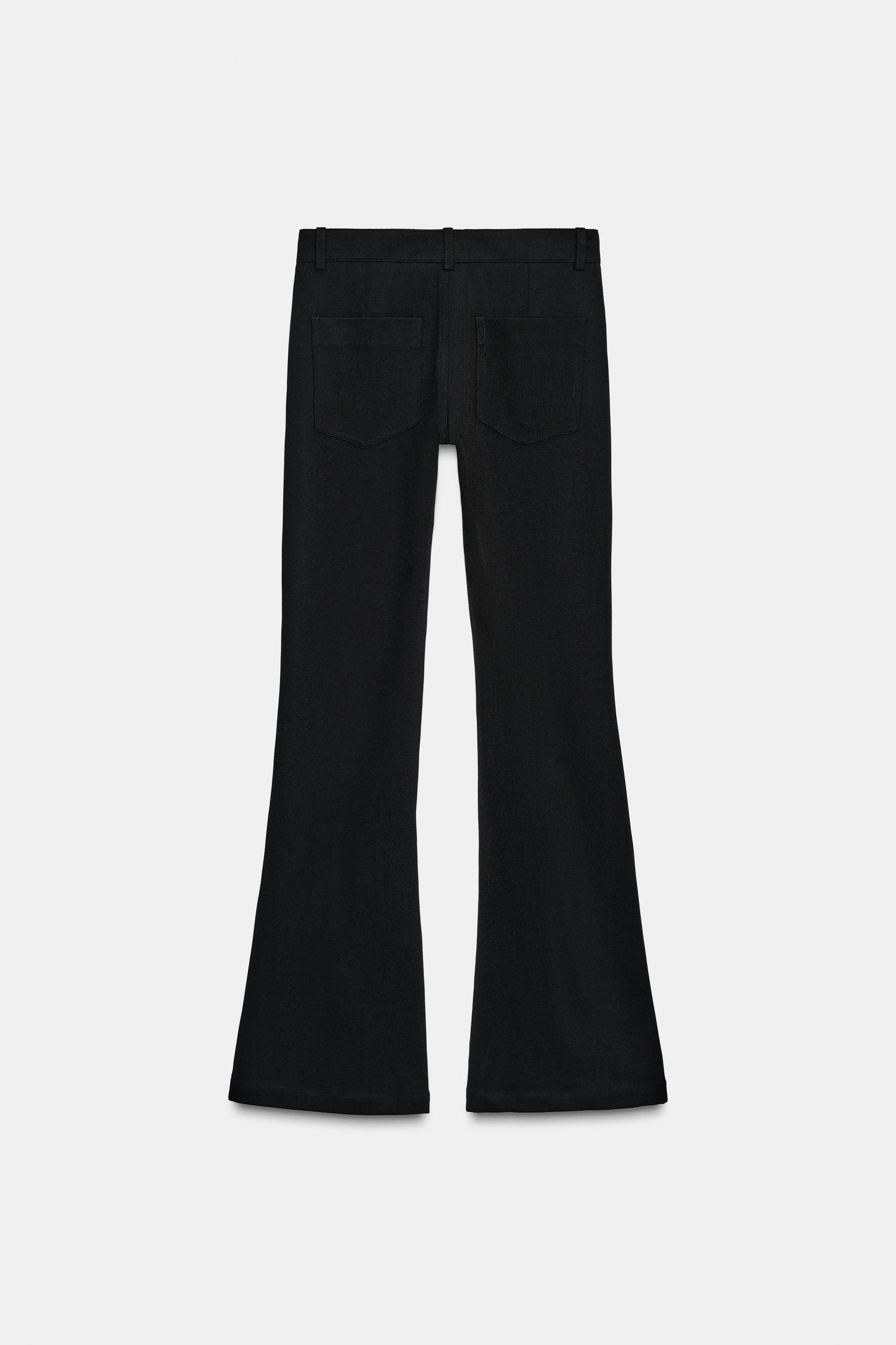 LOW-RISE FLARE PANTS