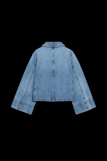 CAZADORA Z1975 DENIM CORTA - Azul medio de Zara