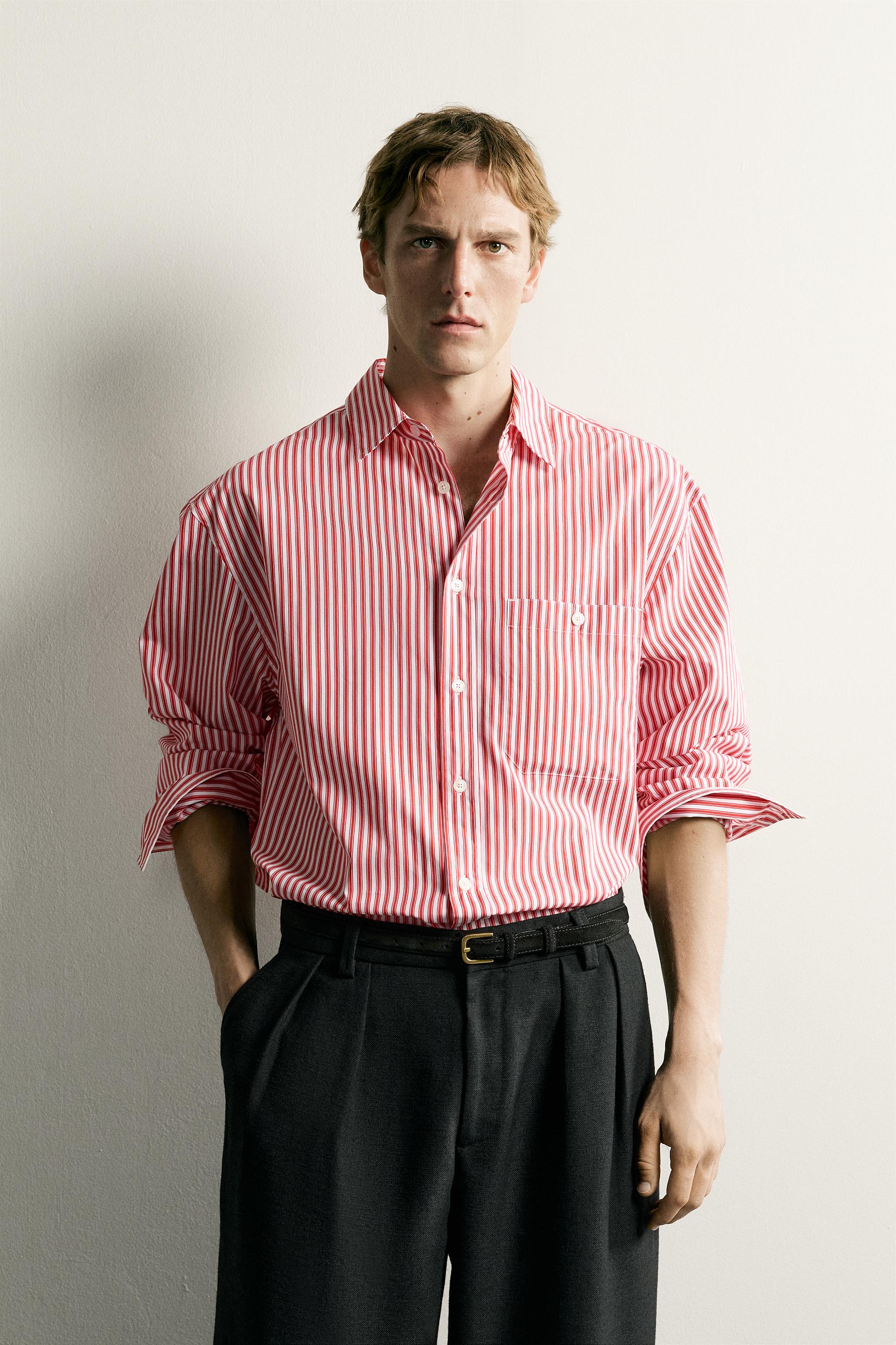 CHEMISE BOXY FIT À RAYURES