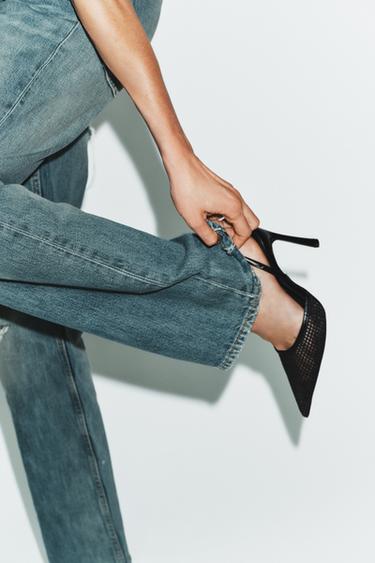 MESH HIGH-HEEL SHOES - Black by Zara - Image 0