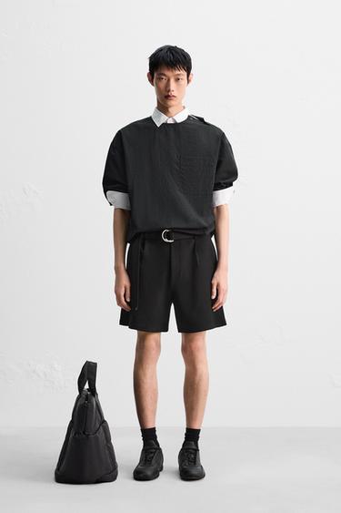 LIGHTWEIGHT TECHNICAL T-SHIRT - Black by Zara