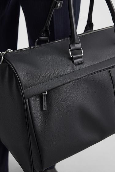 BOLSO DE VIAJE TEXTURA - Negro de Zara - Imagen 0