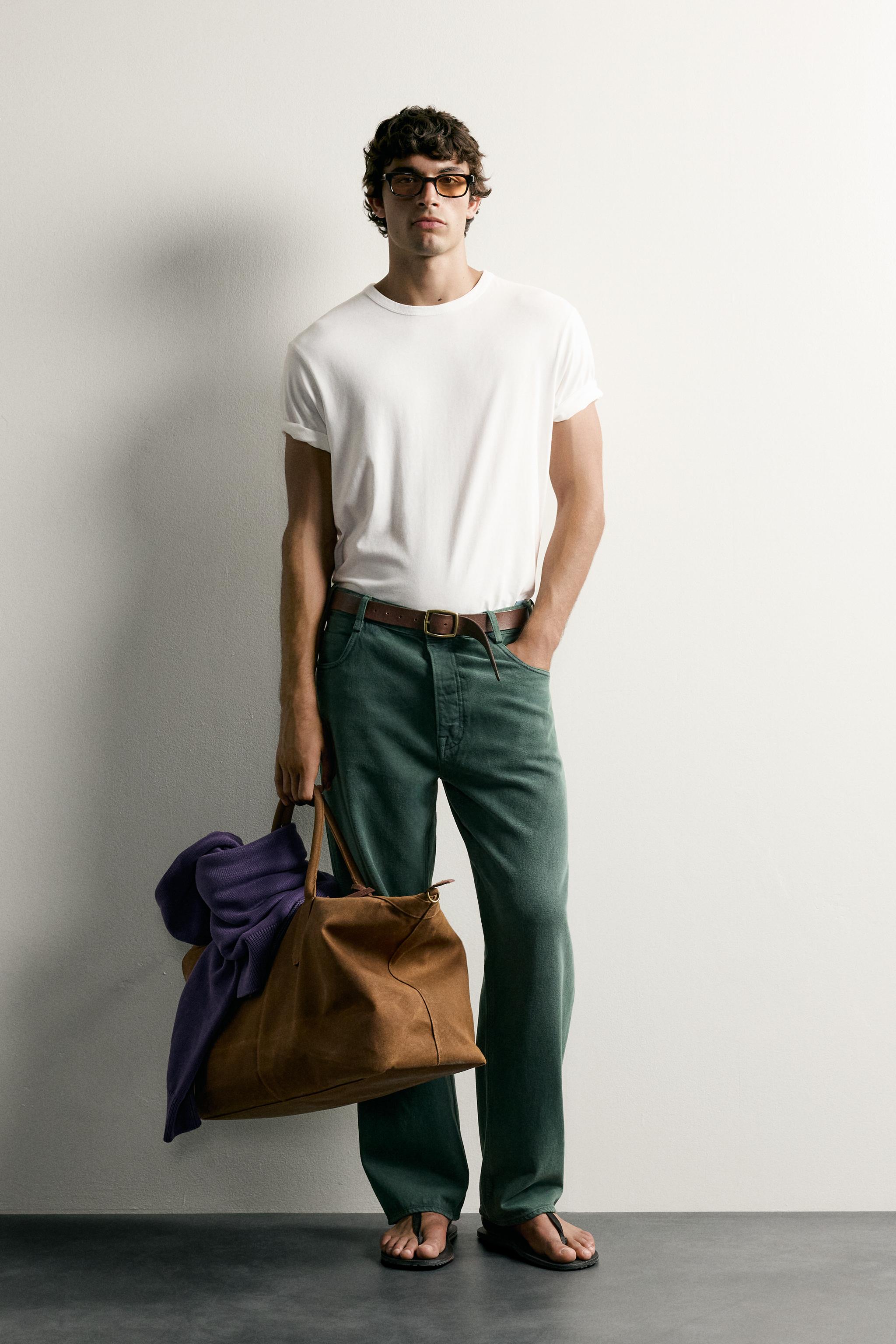 PRESSED CREASE RELAXED FIT JEANS