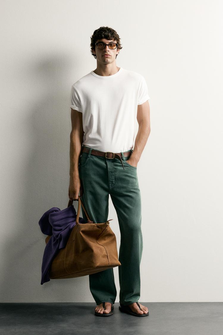 RELAXED FIT PRESSED JEANS