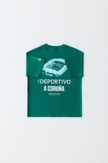 CAMISETA ESTAMPADO RC DEPORTIVO DE A CORUÑA - Verde de Zara