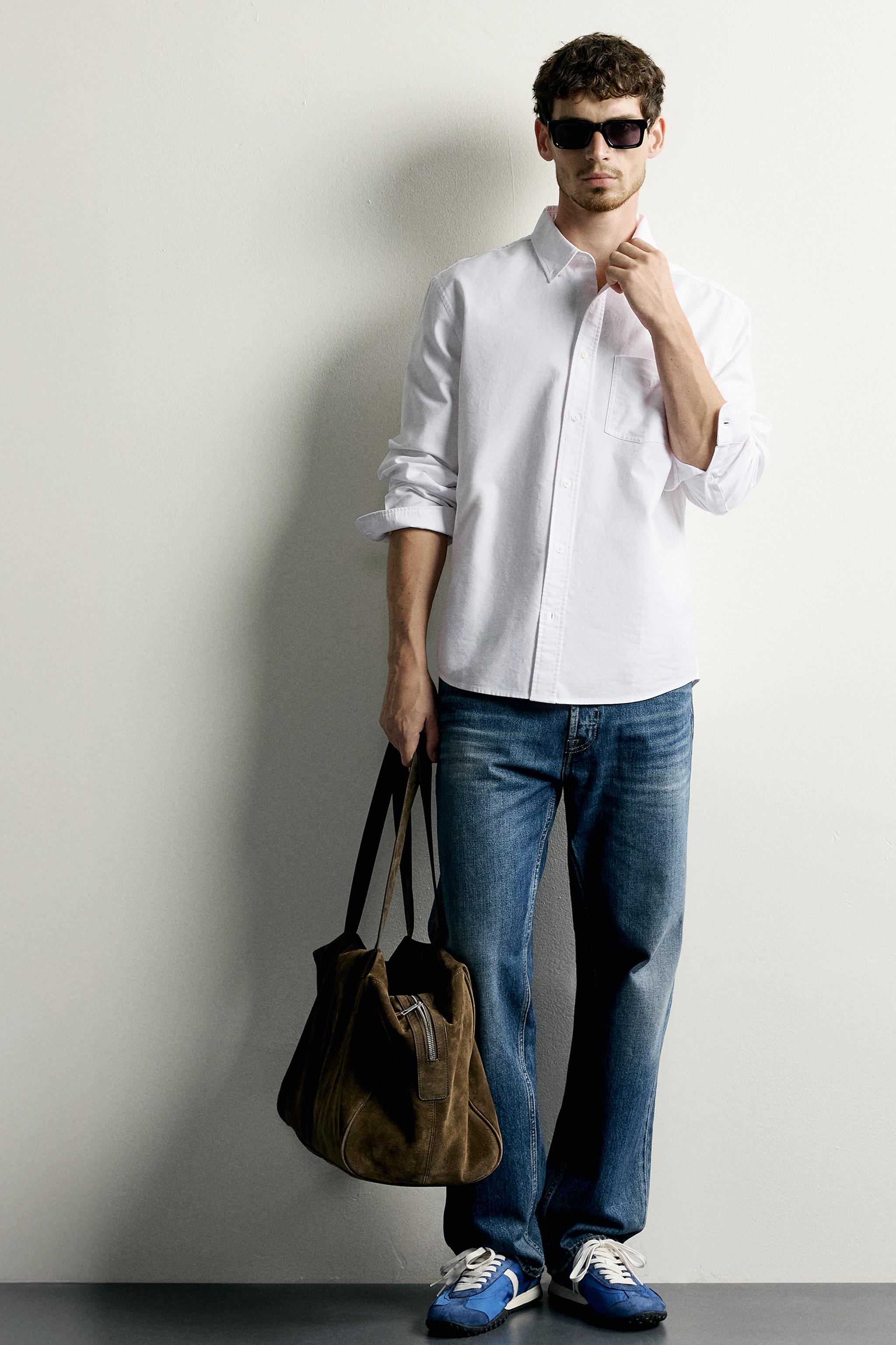 CHEMISE REGULAR FIT STRUCTURÉE OXFORD