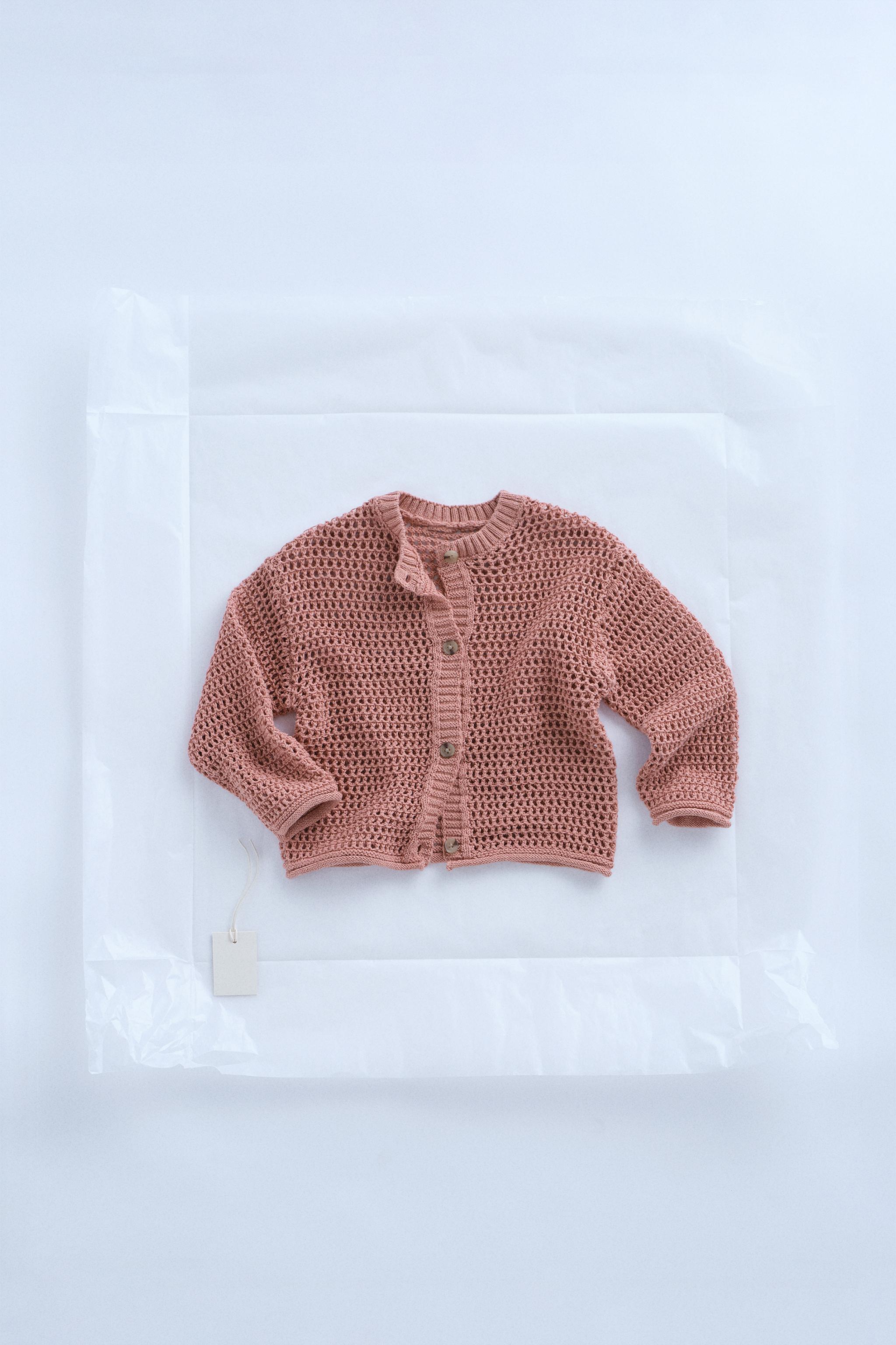 ZARA TIMELESS - COTTON LINEN CARDIGAN - Mid-pink | ZARA