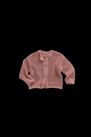 ZARA TIMELESS - COTTON LINEN CARDIGAN - Mid-pink by Zara - Image 0