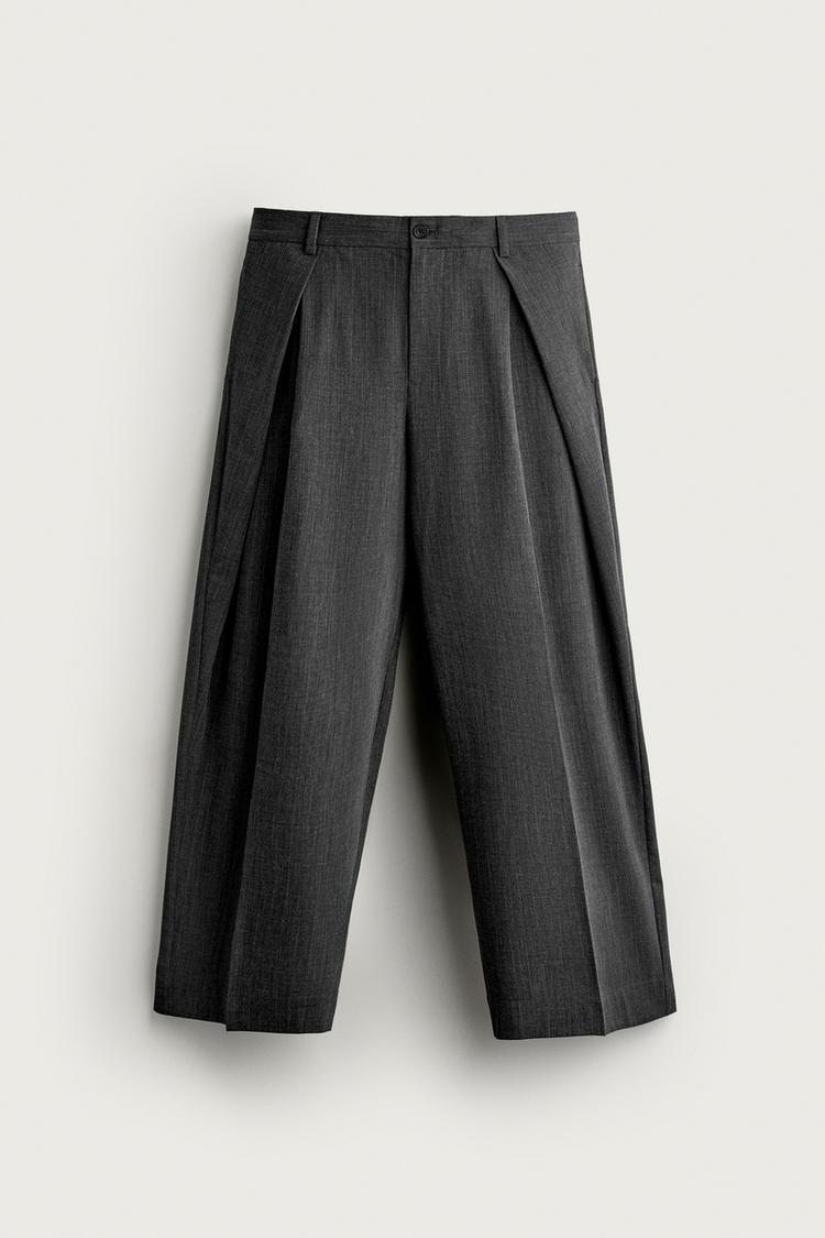 Pantalon relaxed fit pliegues