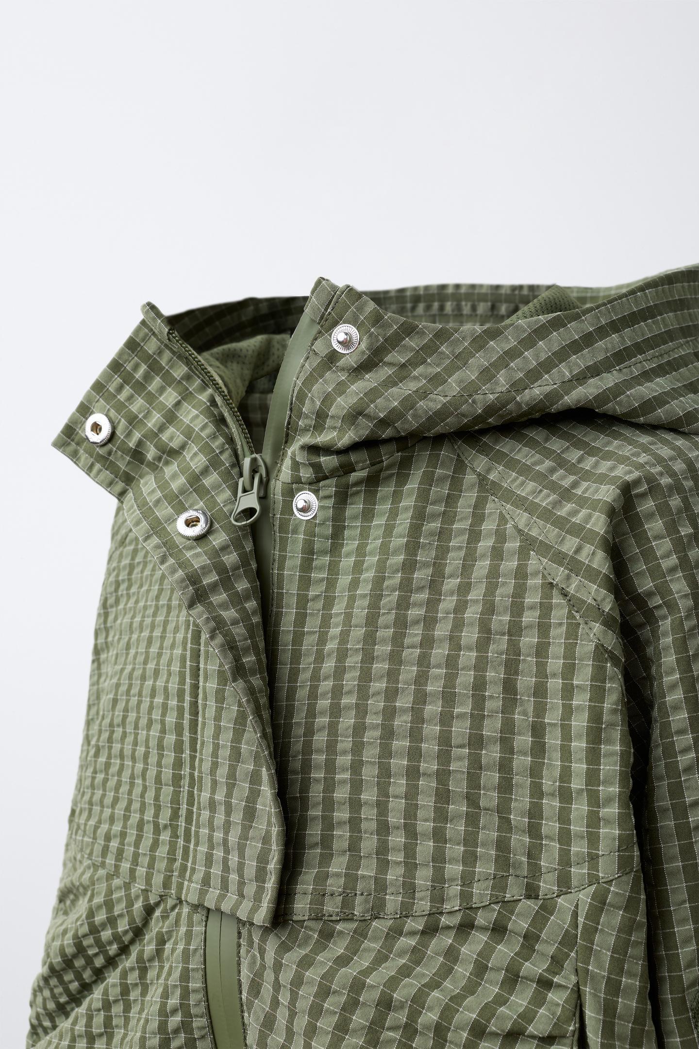 Детская куртка Zara Technical Water-Repellent Softshell, цвет: Зелёный — фото 3