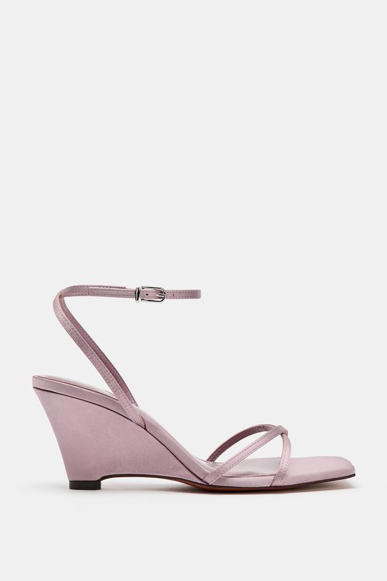 SANDALES COMPENSÉES - Violet mauve de Zara - Image 2