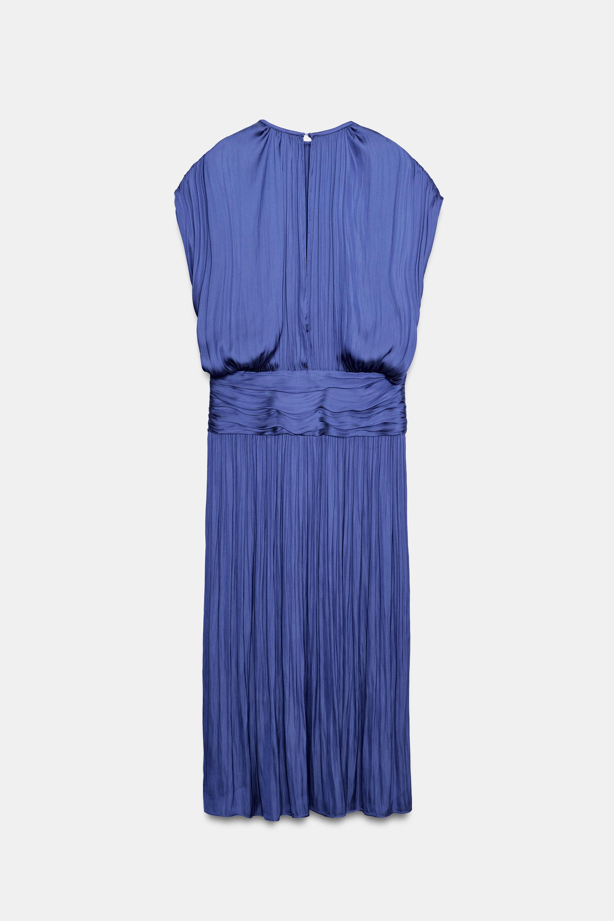 Женские платья Zara ZW COLLECTION DRAPED SASH DRESS — фото 7