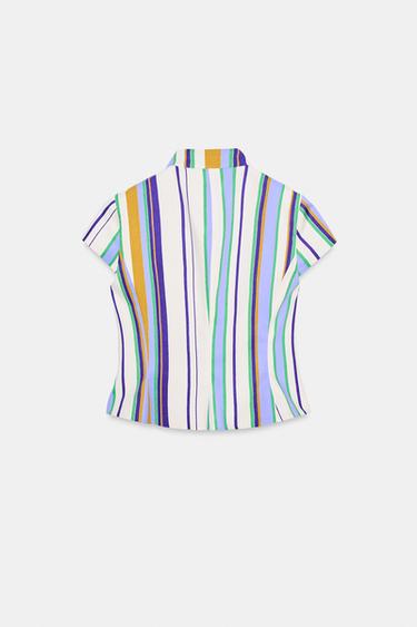 STRIPED TOP WITH FIREMAN CLASP - Multicoloured by Zara - Image 6