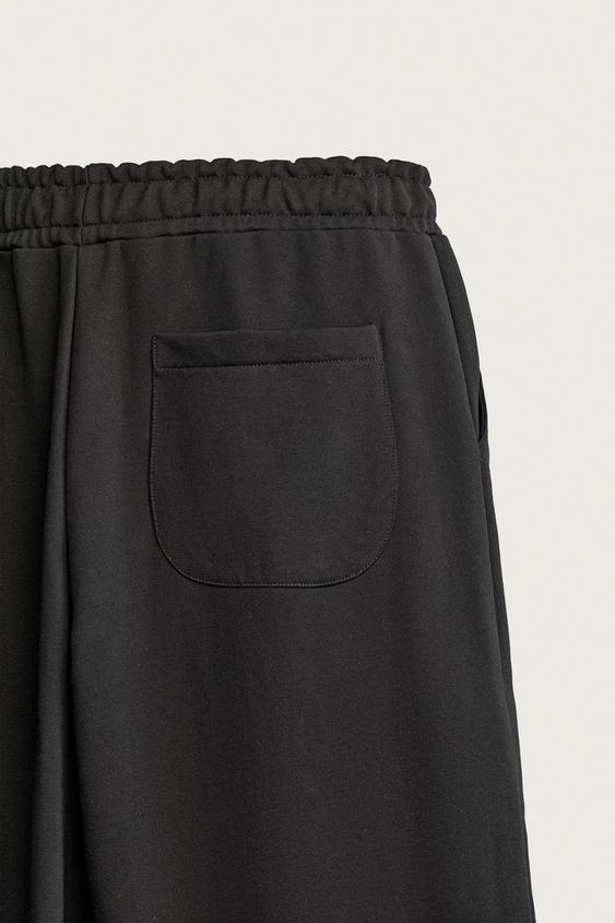 PANTALON DE JOGGING COUPE DÉCONTRACTÉE BASIQUE - Noir de Zara - Image 8