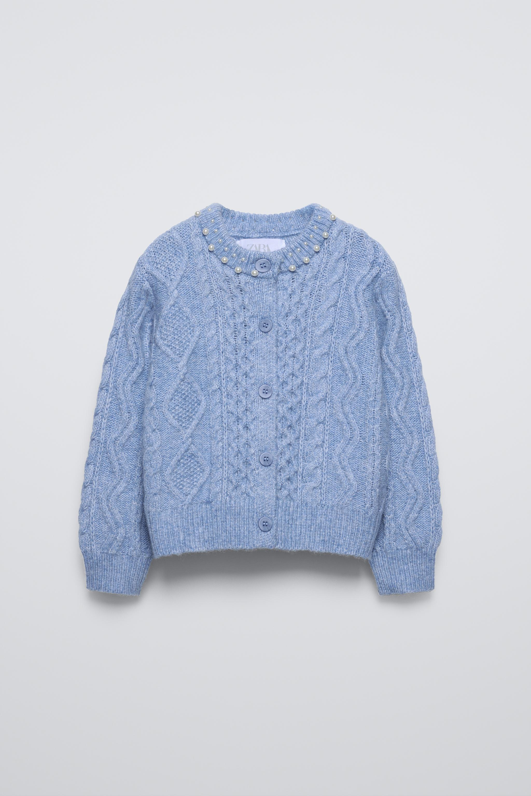 Strickjacke Pulli Mit Perlen Zara Weiße Strickjacke Strickjacke Mit Perlen Zara STRICKJACKE MIT